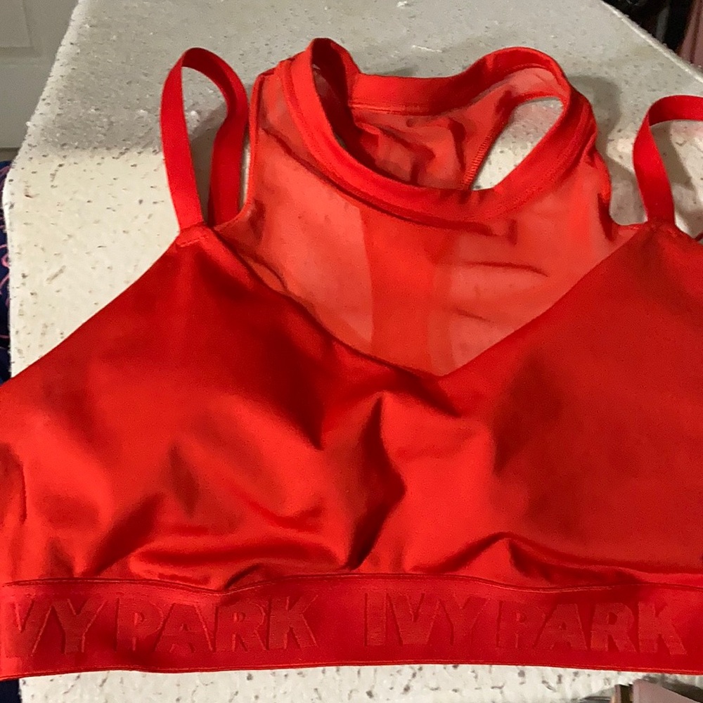 NWOT Red IVY Park L sports bra